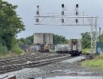 AMTK 98 passing CSX 4552 & 3093